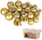 Christmas Gifts Kerstballen Set Goud - 70 Stuks Kunststof Kerstballen - Incl. Kerstballen Opbergbox - Ø4/5/6 cm