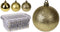 Christmas Gifts Kerstballen Set Goud - 70 Stuks Kunststof Kerstballen - Incl. Kerstballen Opbergbox - Ø4/5/6 cm
