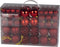 Christmas Gifts Kerstballen Set Rood - 100 Kunststof Kerstballen - Verschillende Afwerkingen - Ø 3/4/6 cm