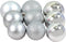 Christmas Gifts Kerstballen Set Zilver - 70 Stuks Kunststof Kerstballen - Incl. Kerstballen Opbergbox - Ø4/5/6 cm