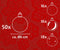 Christmas Gifts Kerstballen Set Zilver/Blauw - 50 Stuks Kunststof Kerstballen - Kerstversiering