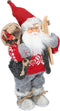Christmas Gifts Kerstman Pop - Kerst Beeldje 30CM - met Traditionele Kledij - Kerstversiering