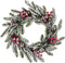 Christmas Kerstkroon Wit Rood Groen Natuurlijk Plastic Ananas 35 X 35 Cm