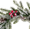Christmas Kerstkroon Wit Rood Groen Natuurlijk Plastic Ananas 35 X 35 Cm
