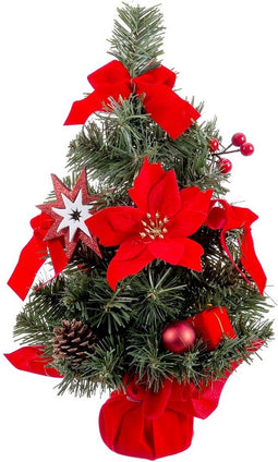 Christmas Kerstversiering Rood Groen Plastic Weefsel Kerstboom 40 Cm