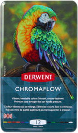 Chromaflow kleurpotlodenset derwent (12 stuks) | 6 stuks