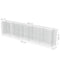 vidaXL - Gabion - plantenbak - verhoogd - 450x50x100 - cm - gegalvaniseerd - staal