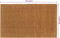 vidaXL - Deurmat - 90x150 - cm - getufte - kokosvezel - naturel