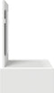 vidaXL - Wand-kledingtafel - Wit - 83x40x70 - cm