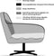 Liviza Fauteuil Donato - Draaibaar Almond - Stof - Rechthoek Beige - 74 cm , 75 cm , 79 cm