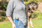 Chuckit! Fetch & Fold Mini Launcher - 26-46 cm - Ballenwerper Hond - Werpstok Inklapbaar - Inclusief rubberen bal - Blauw/Oranje