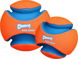 Chuckit Kauwspeelgoed Kick fetch - Large - Hondenspeelgoed - Hondenbal - Chuckit bal - Oranje/Blauw - ø 19 cm - 1 ST