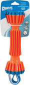 Chuckit! Rugged Bumper - Hondenspeeltje - Apporteerspeelgoed - Drijvend - Nylon/Rubber - Medium - Oranje/Blauw - 34 cm