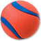 Chuckit! Ultra Ball – Hondenspeelgoed – Hondenbal – Apporteerspeelgoed – Duurzaam rubber - XL – Ø 9 cm – Oranje/Blauw - 1 Stuks