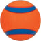 Chuckit! Ultra Ball – Hondenspeelgoed – Hondenbal – Apporteerspeelgoed – L – Ø 7 cm – Oranje/Blauw - 1 Stuks
