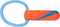 Chuckit! Ultra Bumper Tug - Hondenspeelgoed - Trekspeeltje - Duurzaam rubber - 17 x Ø6 cm - Oranje/Blauw