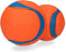 Chuckit! Ultra tumbler - Hondenspeelgoed - Hondenbal - Apporteerspeelgoed - Natuurlijk Rubber - Ø7.5 cm - Oranje/Blauw