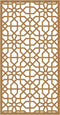 vidaXL - Wanddecoratie - tuin - Moors - ontwerp - 105x55 - cm - cortenstaal
