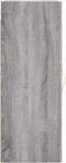 vidaXL - Wandkast - 34,5x34x90 - cm - bewerkt - hout - grijs - sonoma - eikenkleurig