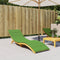 vidaXL - Ligbedkussen - 200x70x4 - cm - stof - gemêleerd - groen