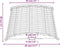vidaXL - Lampenkap - Ø45x28 - cm - wicker - wit