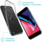 iMoshion Hoesje Geschikt voor iPhone SE (2022) / SE (2020) / 8 / 7 Hoesje Siliconen - iMoshion Design hoesje - Zwart / Transparant / Splatter Black
