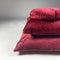 Dutch Decor FINN - Sierkussen 60x60 cm - velvet - effen kleur - Merlot - rood - Inclusief binnenkussen