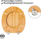 Infinity Goods Bamboe WC Bril Emmy - Toiletbril - RVS Scharnieren - Bamboe