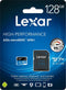 Lexar High Performance 633x - microSDXC 128GB - UHS-I A1 V30 U3 - met adapter