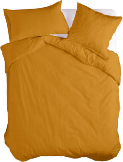 Noorse hoes HappyFriday BASIC Mosterd 155 x 220 cm