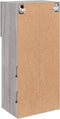 vidaXL - Tv-meubel - met - LED-verlichting - 40,5x30x90 - cm - grijs - sonoma - eiken