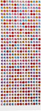 Creotime Stick-on strasstenen, d: 4-6 mm, kleuren assorti, 10 vellen