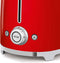 Smeg TSF02RDEU - Broodrooster - 1500W 2 sleuven 6 bruining-niveaus - Rood