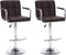 vidaXL - Barstoelen - 2 - st - kunstleer - bruin