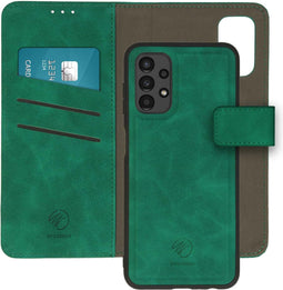 iMoshion Hoesje Geschikt voor Samsung Galaxy A13 (4G) Hoesje Met Pasjeshouder - iMoshion Uitneembare 2-in-1 Luxe Bookcase - Donkergroen