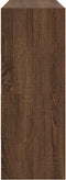 vidaXL - Schoenenrekken - 2 - st - stapelbaar - 89,5x30x40 - cm - bruin - eikenkleur