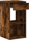 vidaXL - Nachtkastjes - 2 - st - met - lade - 35x34x66,5 - cm - gerookt - eikenkleurig