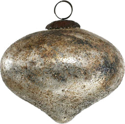 PTMD Jaylee Kerstbal - H12,5 x Ø12,5 cm - Glas - Goud