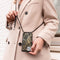 iMoshion Hoesje Geschikt voor iPhone 8 Plus / 7 Plus Hoesje Met Koord - iMoshion Design Hoesje met Koord - Goud / Zwart / Golden Leaves
