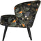 WOOOD Bo Fauteuil - Velvet - Bloem Print - 71x69x76