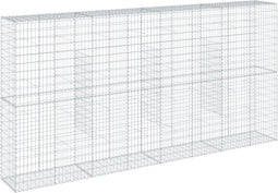 vidaXL - Schanskorf - 400x50x200 - cm - gegalvaniseerd - ijzer - zilverkleurig