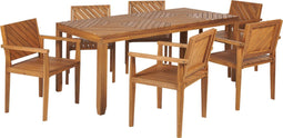 BARATTI - Tuinset voor 6 - Lichtbruin - Acaciahout