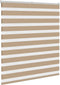vidaXL - Zebra - Blind - 130x150 - cm - stofbreedte - 125,9 - cm - polyester - zandbruin