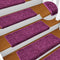 vidaXL - Trapmatten - 15 - st - 65x21x4 - cm - paars