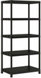 Keter - Kunststof opbergrek - Extra diep 60 cm - 5 planken 400 kg draagkracht - Zwart