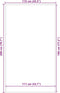 vidaXL - Deurmat - 115x200 - cm - streep - zwart - en - grijs