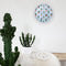 nXt - Stille Wandklok - 30 cm - Plastic - Groen - 'Cactus'