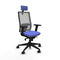 Piqueras y Crespo 2D066N2 - Bureaustoel - Hoofdsteun en verstelbare hoogte - Licht Blauw
