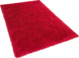 CIDE - Shaggy vloerkleed - Rood - 160 x 230 cm - Polyester