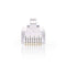 RJ45-Connector - Male - Solid UTP CAT6 - Recht - Verguld - 10 Stuks - PVC - Transparant - Envelop